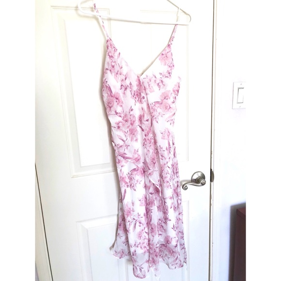 light purple floral dress